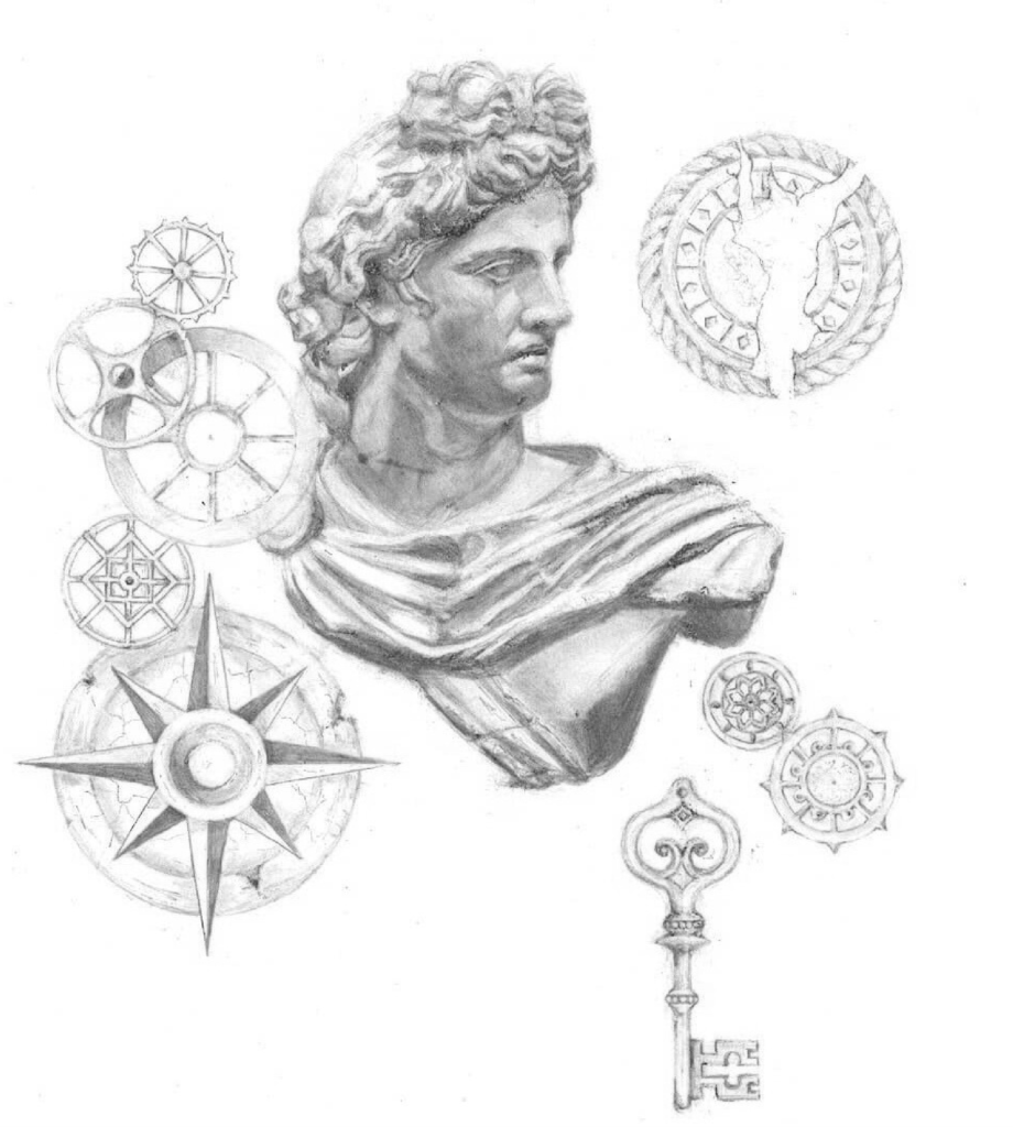 disegno matita giulia ciacci apollo bianco e nero