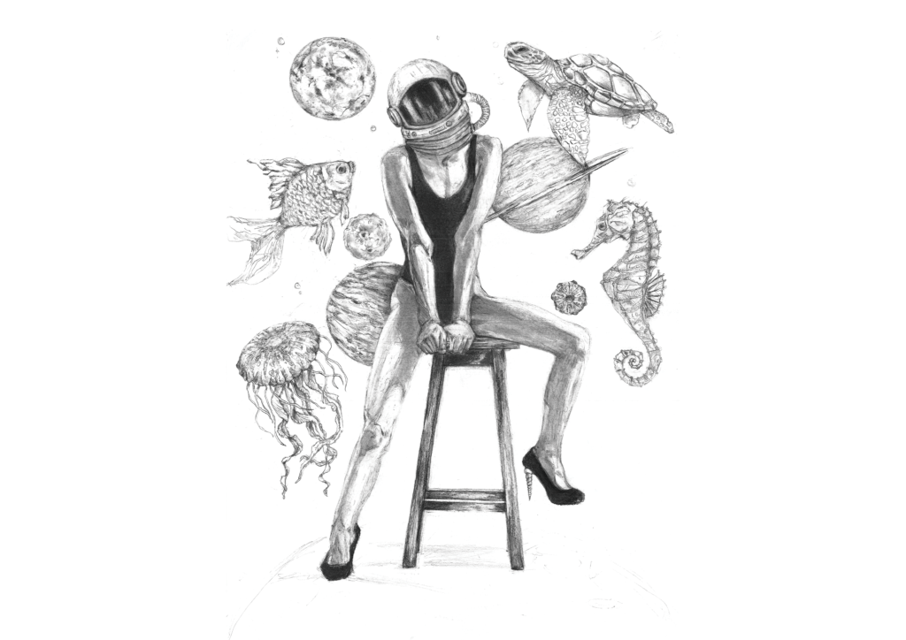 drawing black and white giulia ciacci
